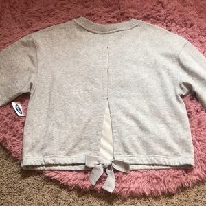 New Old Navy Bow Tie Back Sweatshirt Top-M Petite